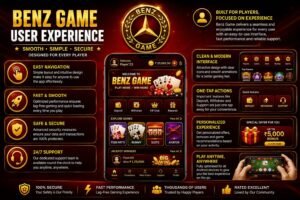 BENZ Game user experience and online gaming interface